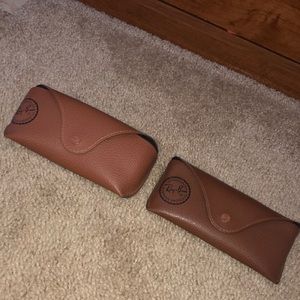 2 sunglass cases set Ray Ban